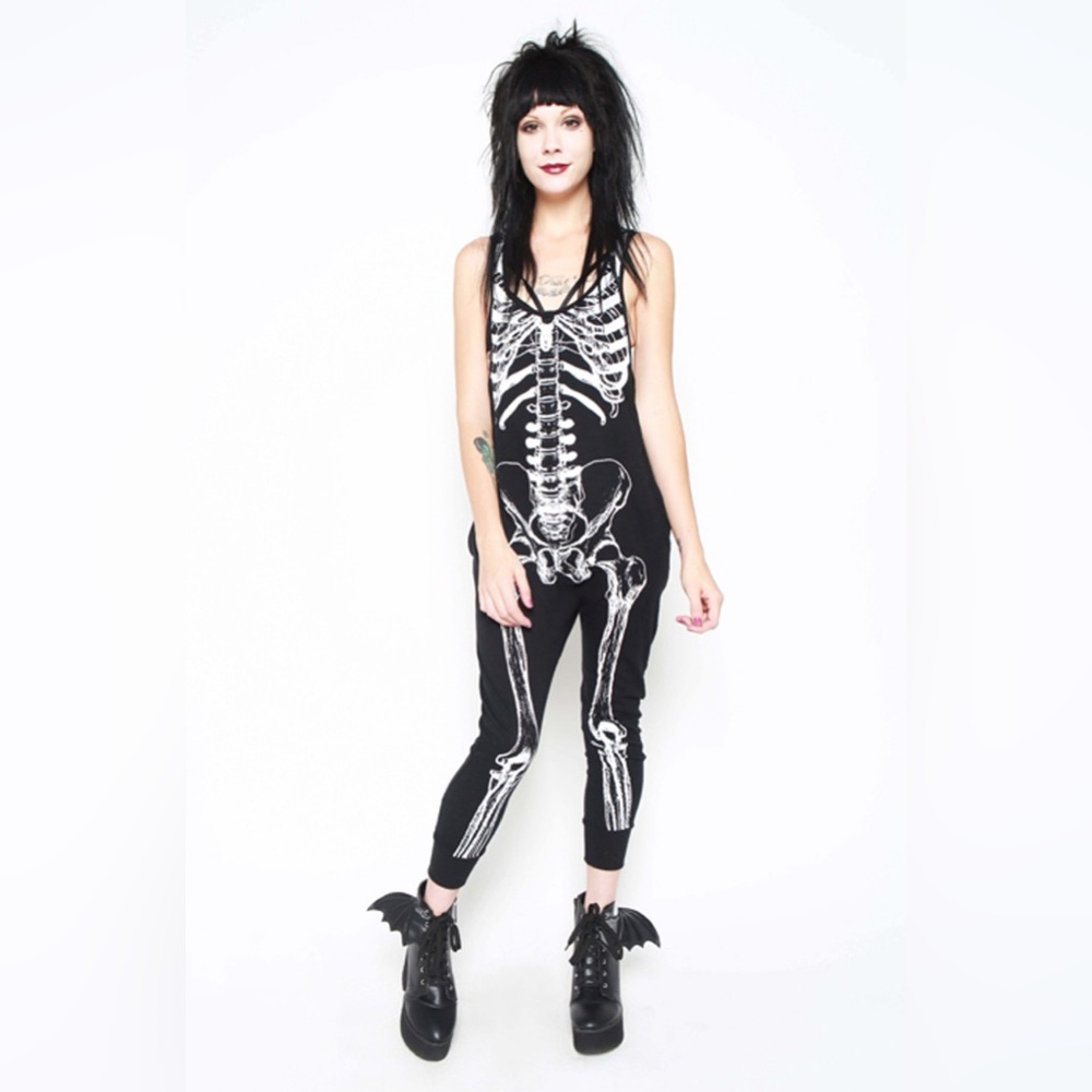 NWOT • Dolls Kill x Iron Fist Wishbone Halo Romper